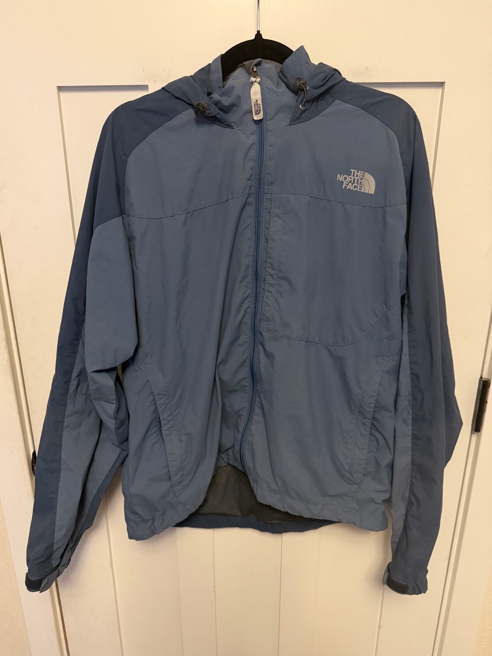 The North Face Full Zip Hooded Hydrenaline Wind Jacket Size Medium Mens Blue